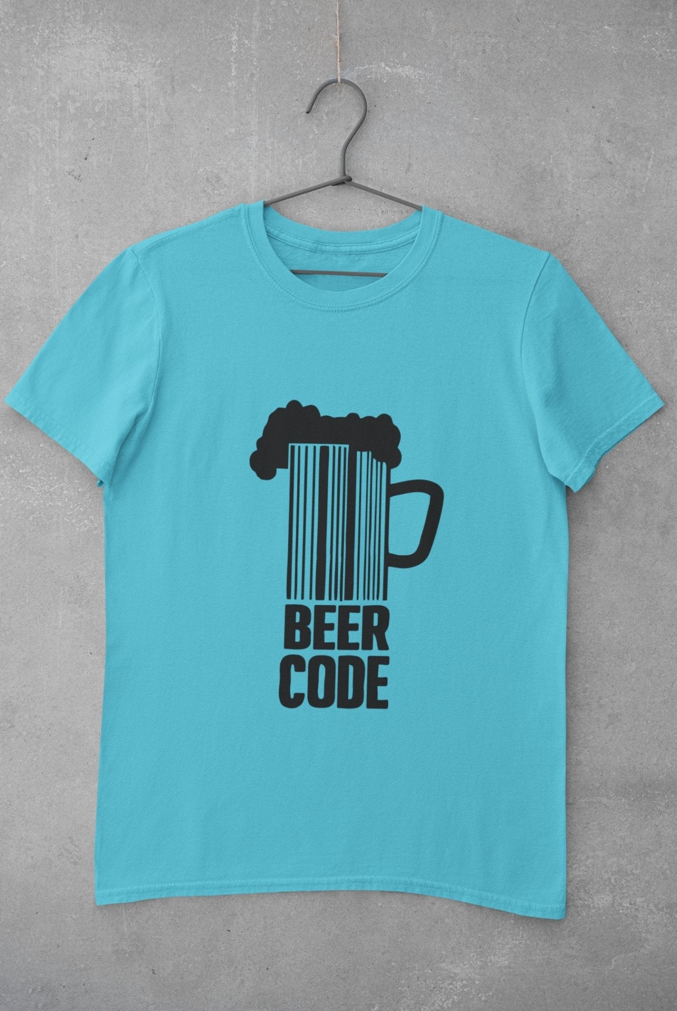 Beer Code Pub And Beer Mens Half Sleeves T-shirt- FunkyTeesClub - Funky Tees Club