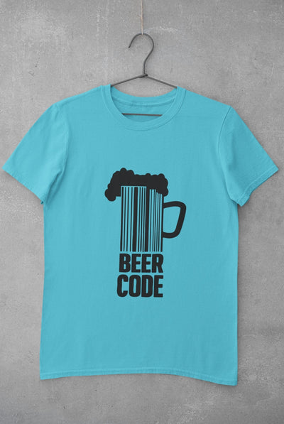 Beer Code Pub And Beer Mens Half Sleeves T-shirt- FunkyTeesClub - Funky Tees Club