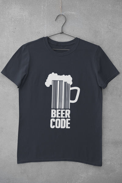 Beer Code Pub And Beer Mens Half Sleeves T-shirt- FunkyTeesClub - Funky Tees Club