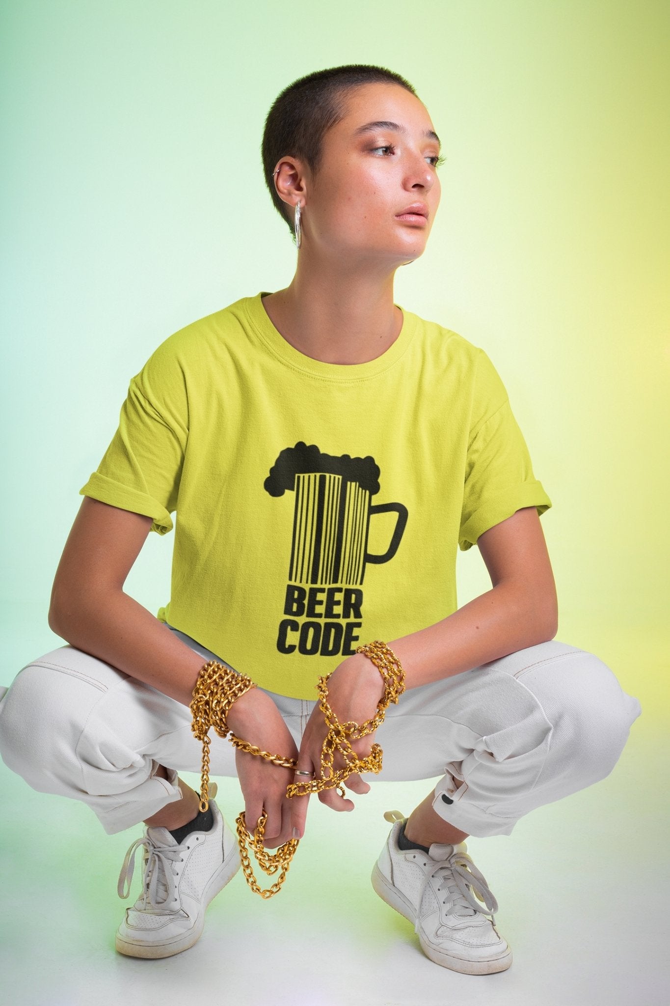 Beer Code Pub And Beer Women Half Sleeves T-shirt- FunkyTeesClub - Funky Tees Club