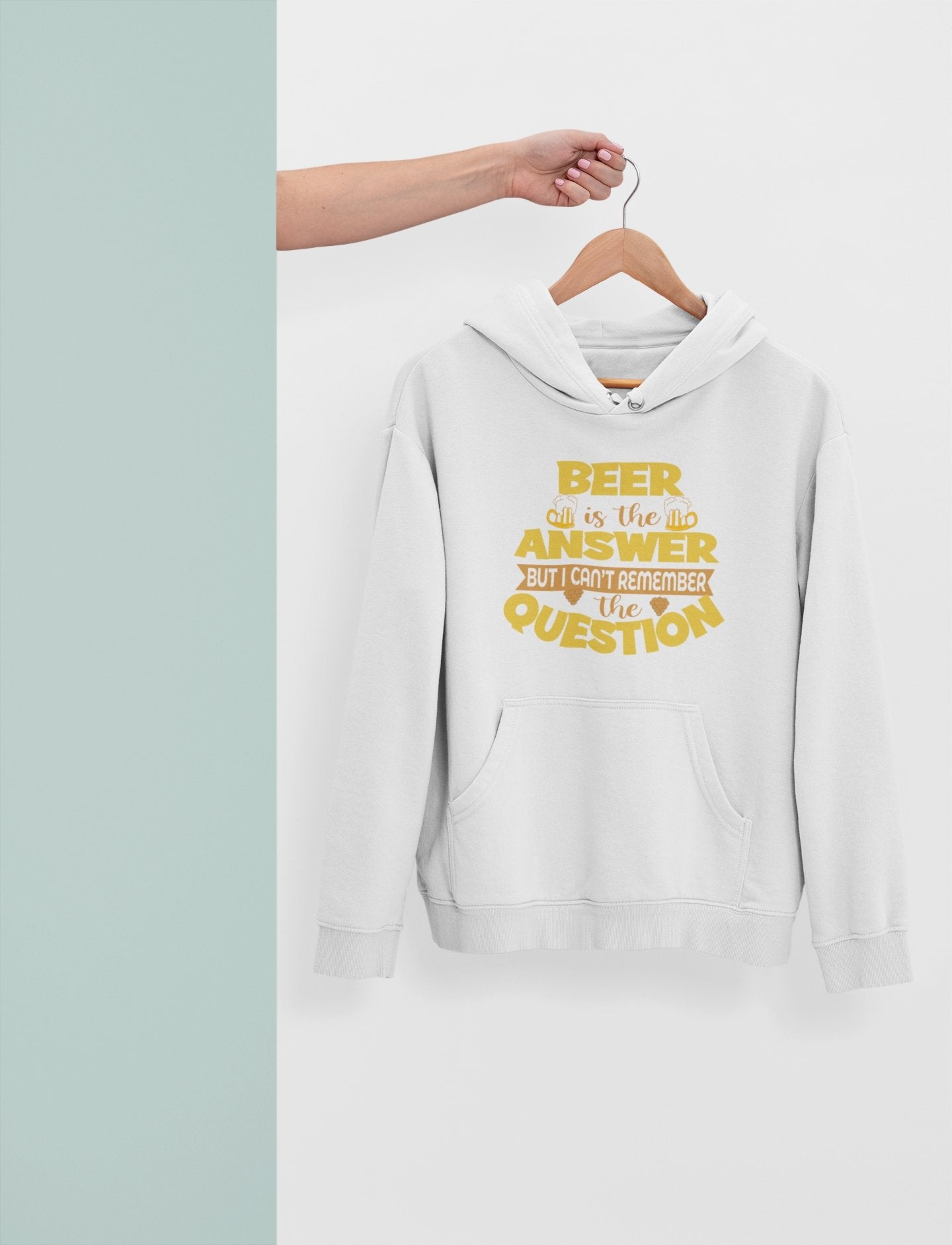 Beer Is The Answer Hoodies for Women-FunkyTeesClub - Funky Tees Club