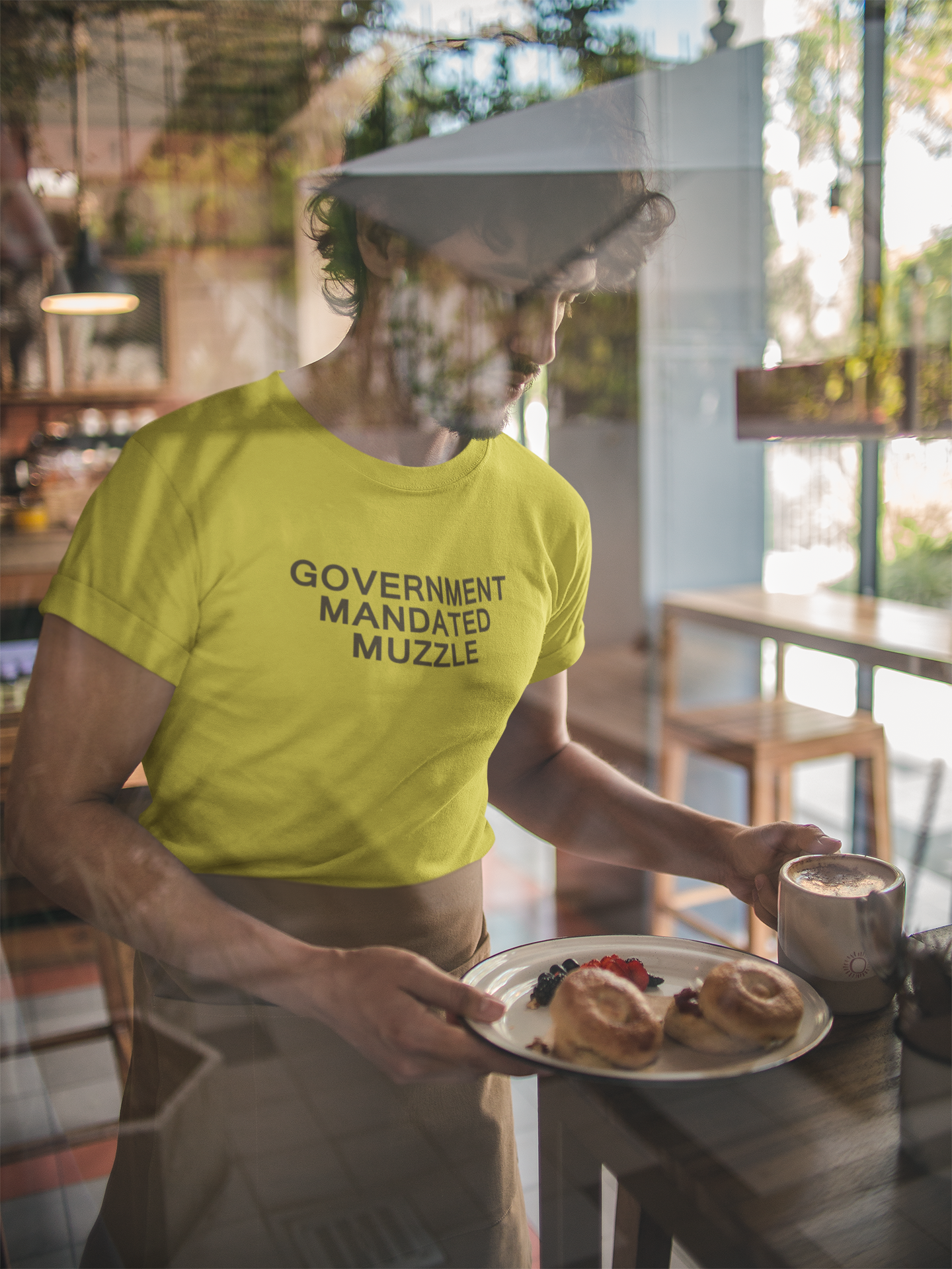 Government Mandated Muzzle Anti Government Mens Half Sleeves T-shirt- FunkyTeesClub
