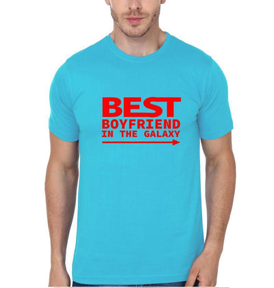 Best Boyfriend GF Couple Half Sleeves T-Shirts -FunkyTees - Funky Tees Club