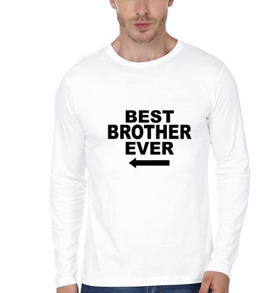 Best Brother Ever Brother-Brother Full Sleeves T-Shirts -FunkyTees - Funky Tees Club