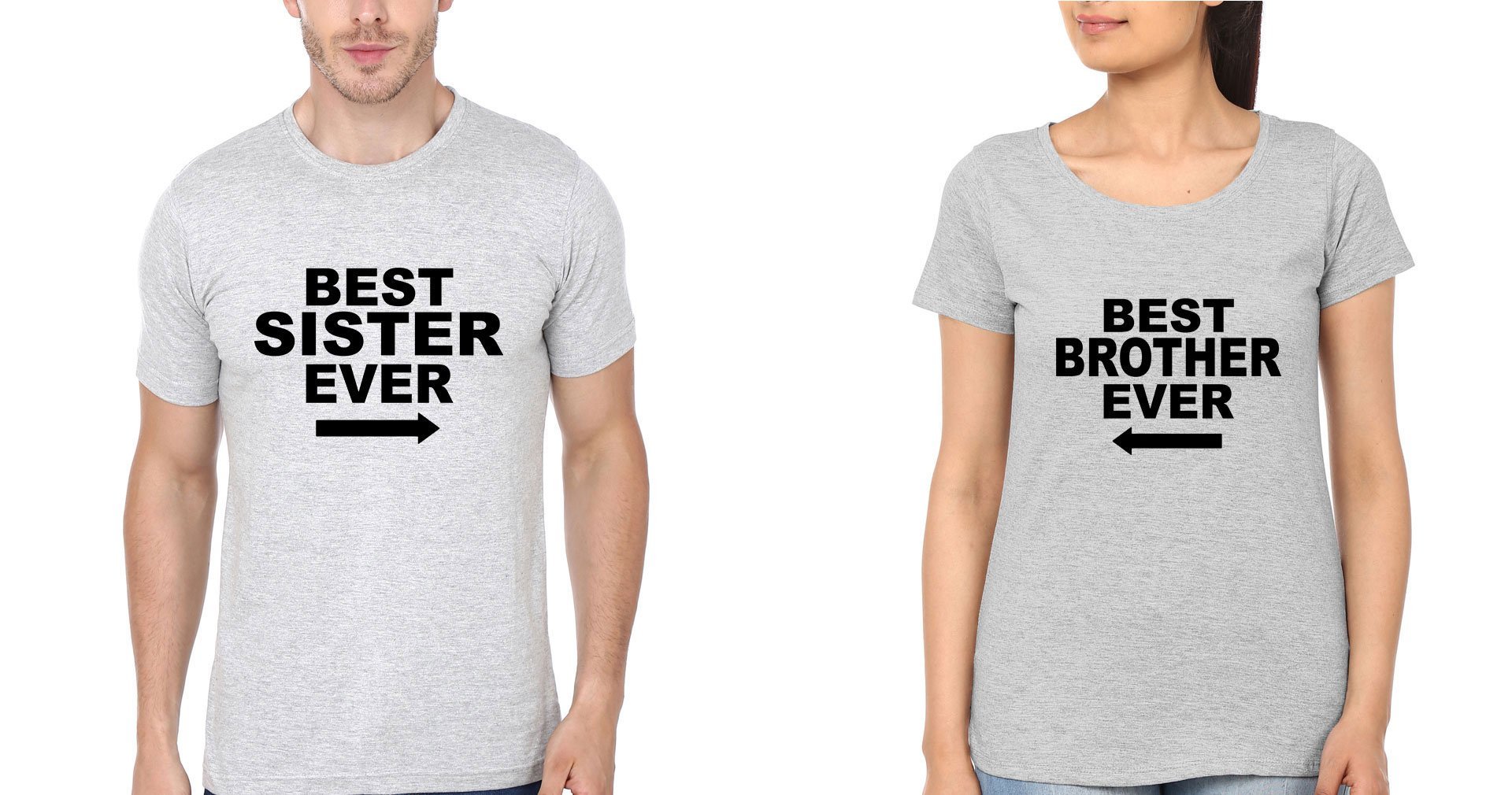 Best Brother Sister Ever Brother-Sister Half Sleeves T-Shirts -FunkyTees - Funky Tees Club