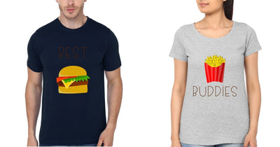 Best Buddies BFF Half Sleeves T-Shirts-FunkyTees - Funky Tees Club