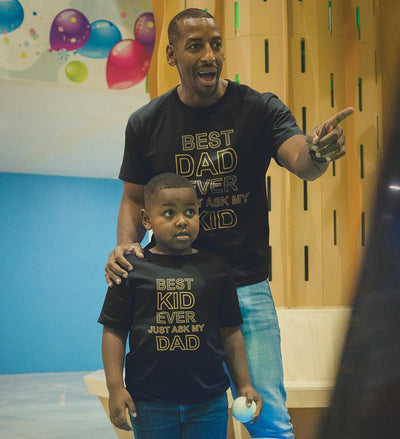 Best Dad Ever Best Kid Ever Father and Son Matching T-Shirt- FunkyTeesClub - Funky Tees Club