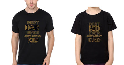 Best Dad Ever Best Kid Ever Father and Son Matching T-Shirt- FunkyTeesClub - Funky Tees Club