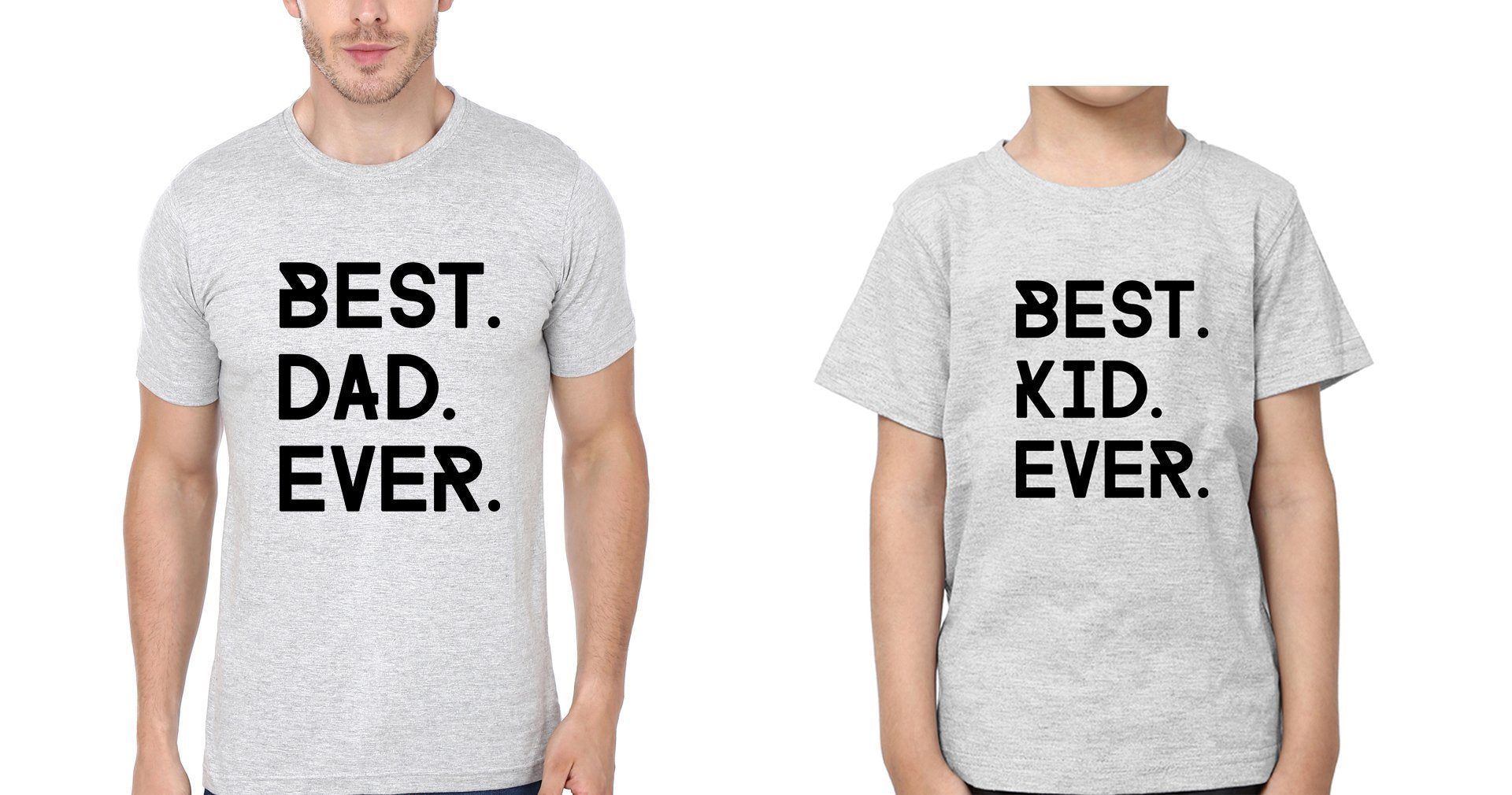 Best Dad Ever Best Kid Ever Father and Son Matching T-Shirt- FunkyTeesClub - Funky Tees Club