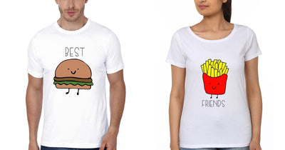 BEST FRIEND BFF Half Sleeves T-Shirts-FunkyTees - Funky Tees Club