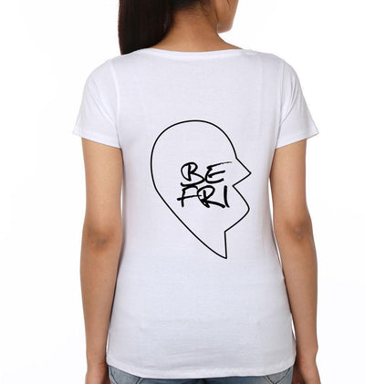 Best Friend BFF Half Sleeves T-Shirts-FunkyTees - Funky Tees Club