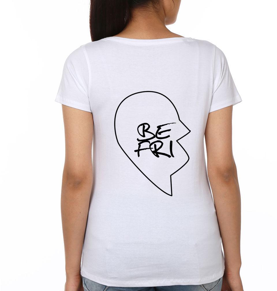 Best Friend BFF Half Sleeves T-Shirts-FunkyTees - Funky Tees Club
