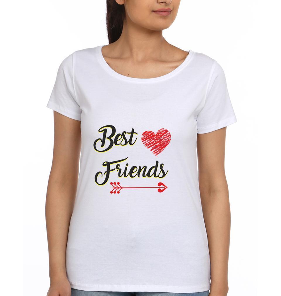 BEST FRIEND BFF Half Sleeves T-Shirts-FunkyTees - Funky Tees Club
