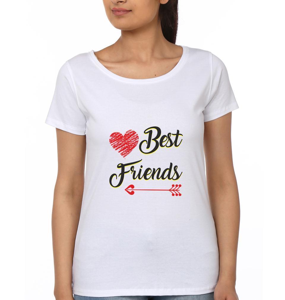 BEST FRIEND BFF Half Sleeves T-Shirts-FunkyTees - Funky Tees Club