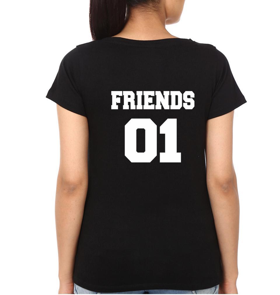 Best Friend BFF Half Sleeves T-Shirts-FunkyTees - Funky Tees Club