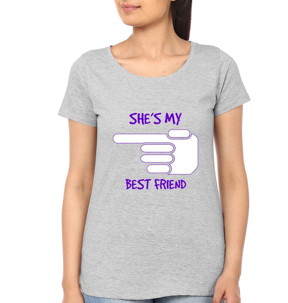 Best Friend BFF Half Sleeves T-Shirts-FunkyTees - Funky Tees Club