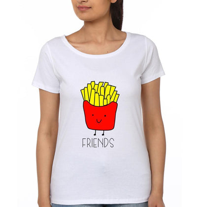 BEST FRIEND BFF Half Sleeves T-Shirts-FunkyTees - Funky Tees Club