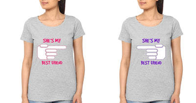 Best Friend BFF Half Sleeves T-Shirts-FunkyTees - Funky Tees Club