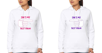 Best friend BFF Hoodies-FunkyTees - Funky Tees Club