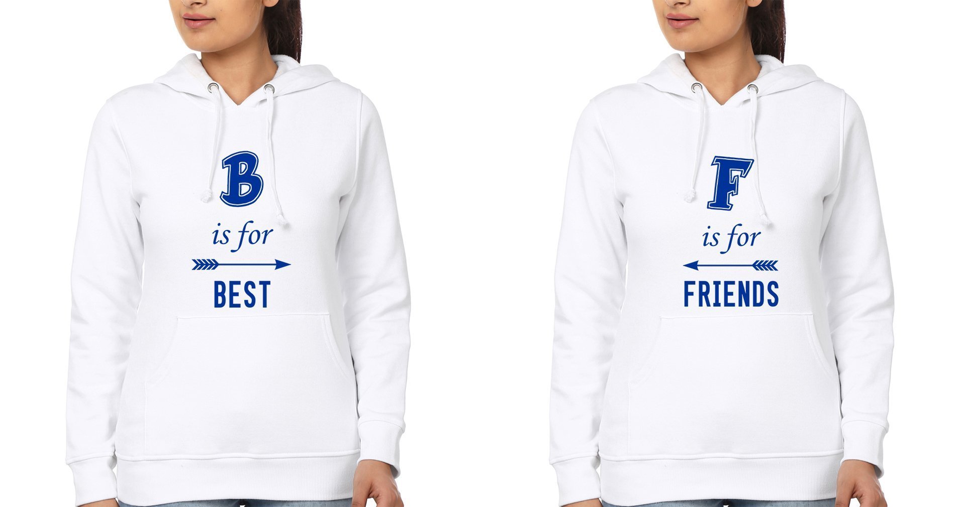 Best Friend BFF Hoodies-FunkyTees - Funky Tees Club