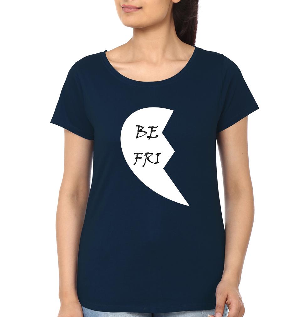 Best Friend Forever BFF Half Sleeves T-Shirts-FunkyTees - Funky Tees Club