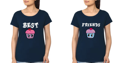 Best Friends BFF Half Sleeves T-Shirts-FunkyTees - Funky Tees Club