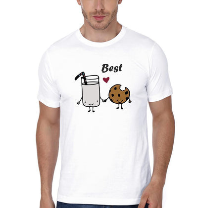 Best Friends BFF Half Sleeves T-Shirts-FunkyTees - Funky Tees Club