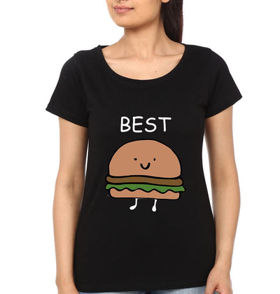 Best Friends BFF Half Sleeves T-Shirts-FunkyTees - Funky Tees Club