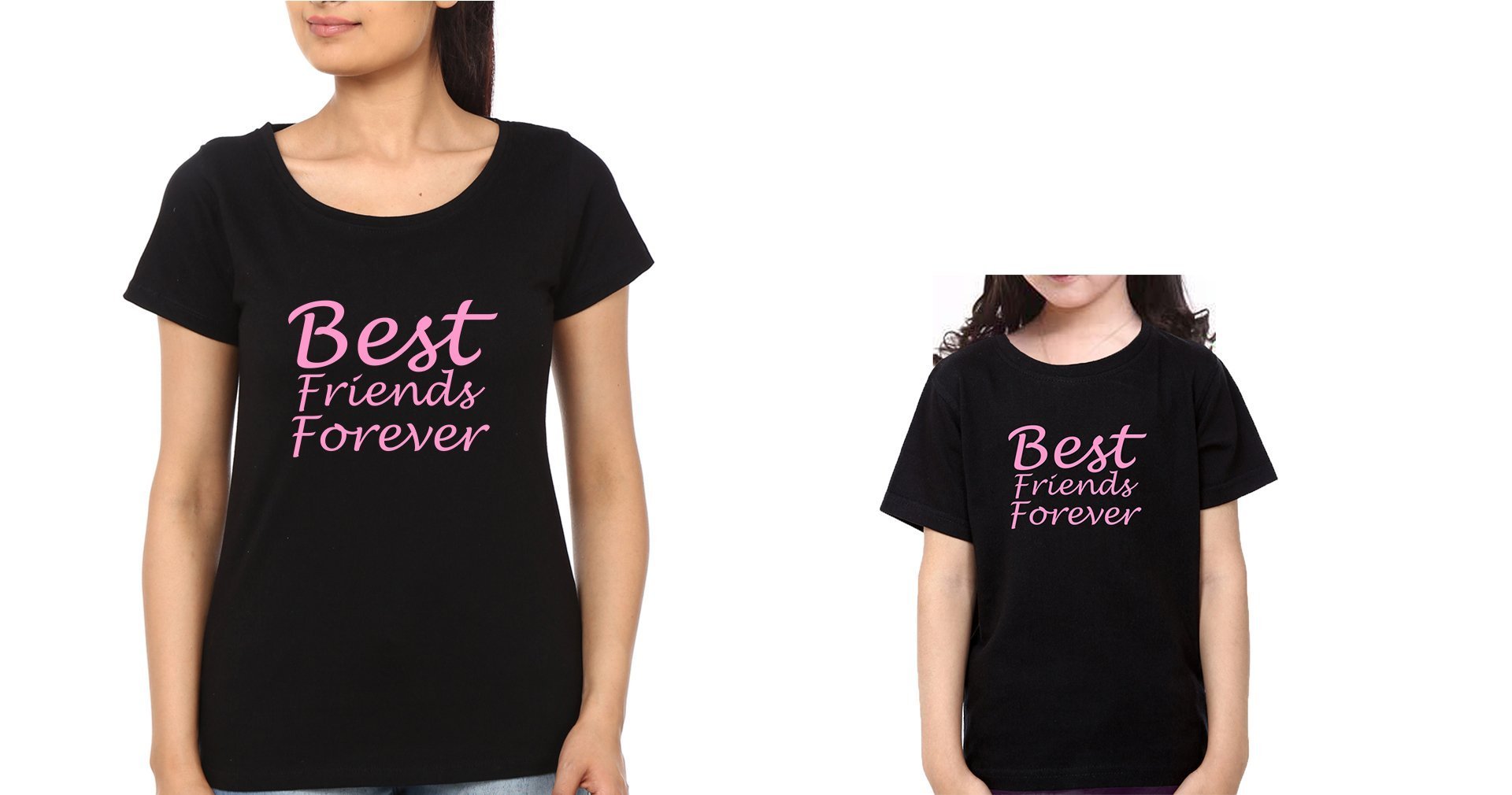 Best Friends Forever Mother and Daughter Matching T-Shirt- FunkyTeesClub - Funky Tees Club