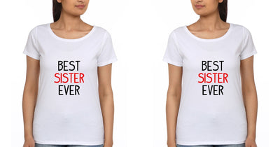 Best Sister Sister Half Sleeves T-Shirts -FunkyTees - Funky Tees Club