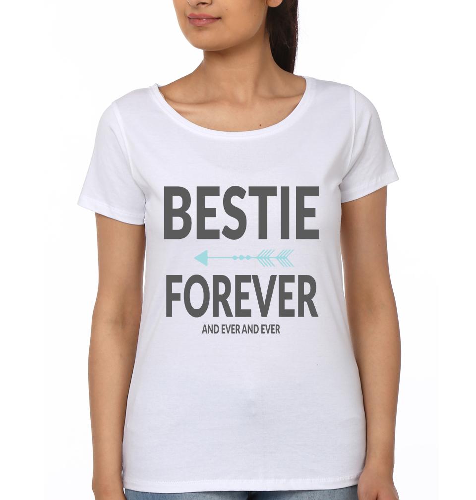BESTIE BFF Half Sleeves T-Shirts-FunkyTees - Funky Tees Club