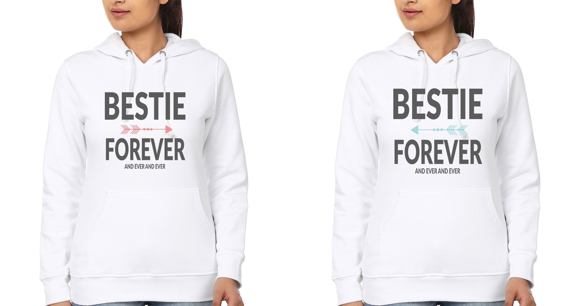 Bestie Forever And Ever BFF Hoodies-FunkyTees - Funky Tees Club