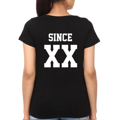 Besties BFF Half Sleeves T-Shirts-FunkyTees - Funky Tees Club