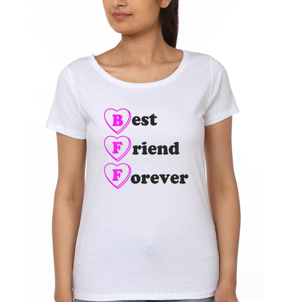 BFF Half Sleeves T-Shirts-FunkyTees - Funky Tees Club