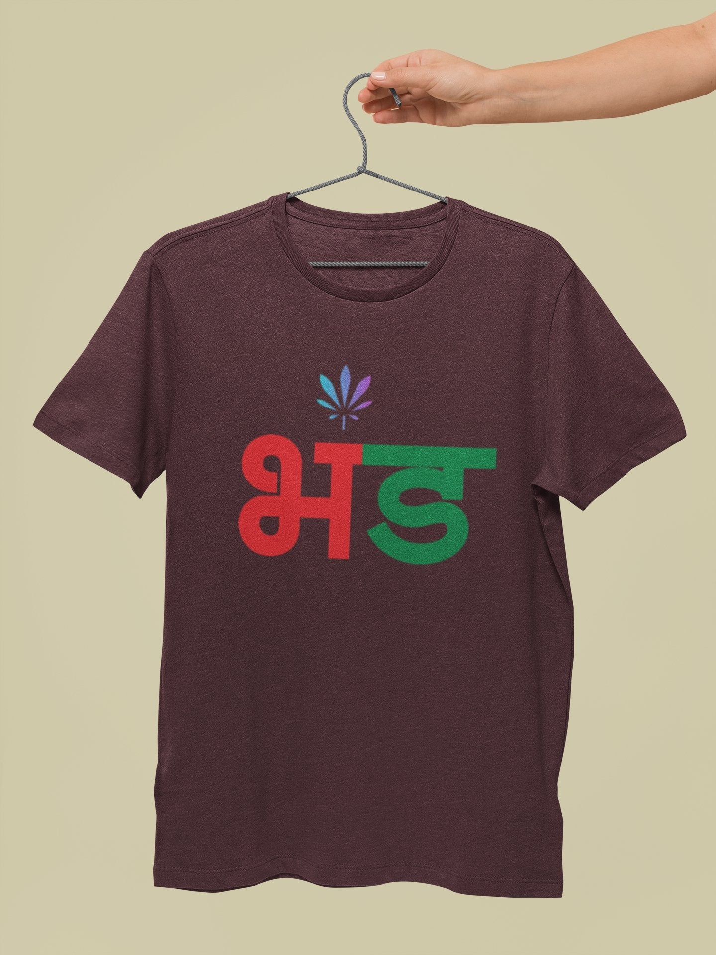 Bhand Mens Half Sleeves T-shirt- FunkyTeesClub - Funky Tees Club