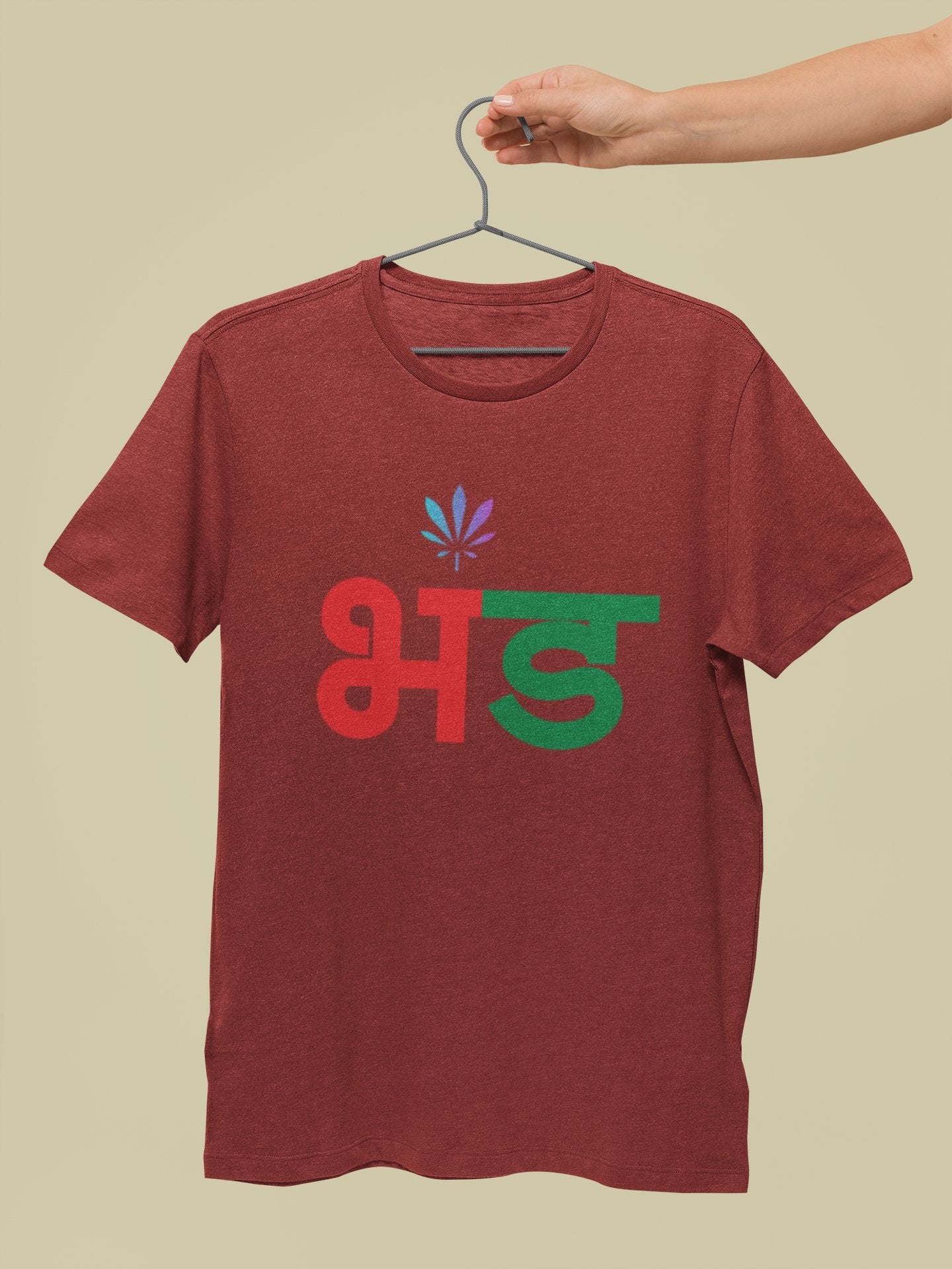 Bhand Mens Half Sleeves T-shirt- FunkyTeesClub - Funky Tees Club