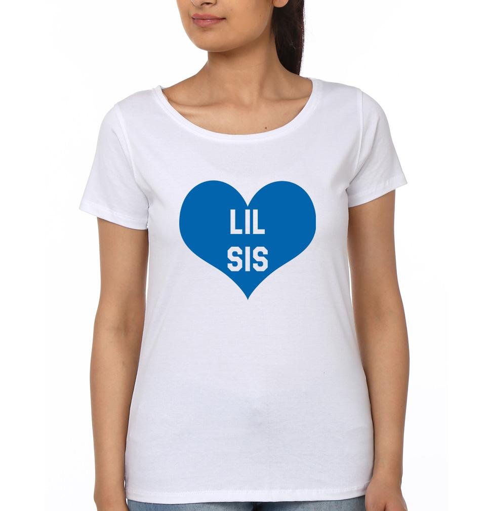 BIG BRO & LIL SIS Brother-Sister Half Sleeves T-Shirts -FunkyTees - Funky Tees Club