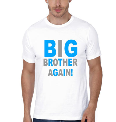 Big brother Again! Big Sister Finally! Brother-Sister Half Sleeves T-Shirts -FunkyTees - Funky Tees Club