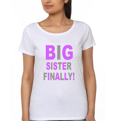 Big brother Again! Big Sister Finally! Brother-Sister Half Sleeves T-Shirts -FunkyTees - Funky Tees Club