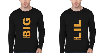 Big Brother Lil Brother-Brother Full Sleeves T-Shirts -FunkyTees - Funky Tees Club
