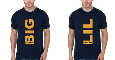 Big Brother Lil Brother-Brother Half Sleeves T-Shirts -FunkyTees - Funky Tees Club