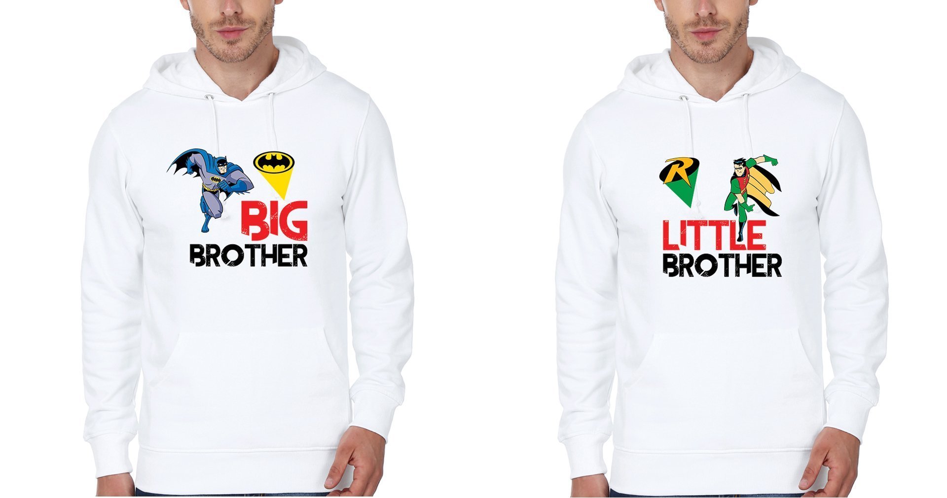 Big Brother Lil Brother-Brother Hoodies-FunkyTees - Funky Tees Club