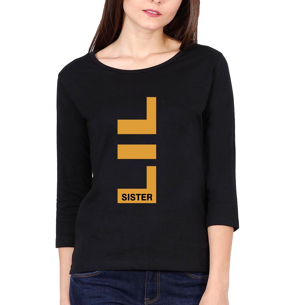 Big Brother Lil Sister Brother-Sister Full Sleeves T-Shirts -FunkyTees - Funky Tees Club