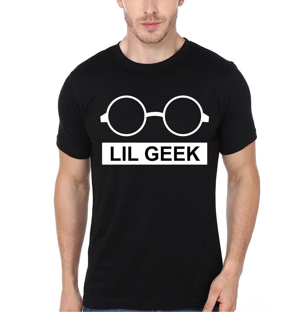 Big Geek Lil Geek Father and Son Matching T-Shirt- FunkyTeesClub - Funky Tees Club