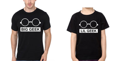 Big Geek Lil Geek Father and Son Matching T-Shirt- FunkyTeesClub - Funky Tees Club