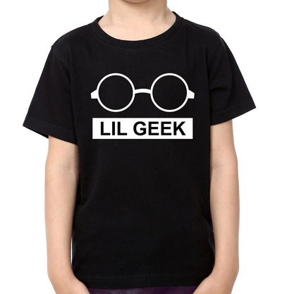 Big Geek Lil Geek Father and Son Matching T-Shirt- FunkyTeesClub - Funky Tees Club