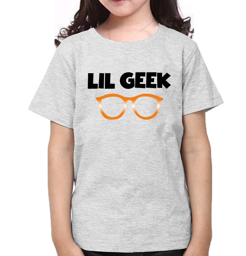 Big Geek Lil Geek Mother and Daughter Matching T-Shirt- FunkyTeesClub - Funky Tees Club