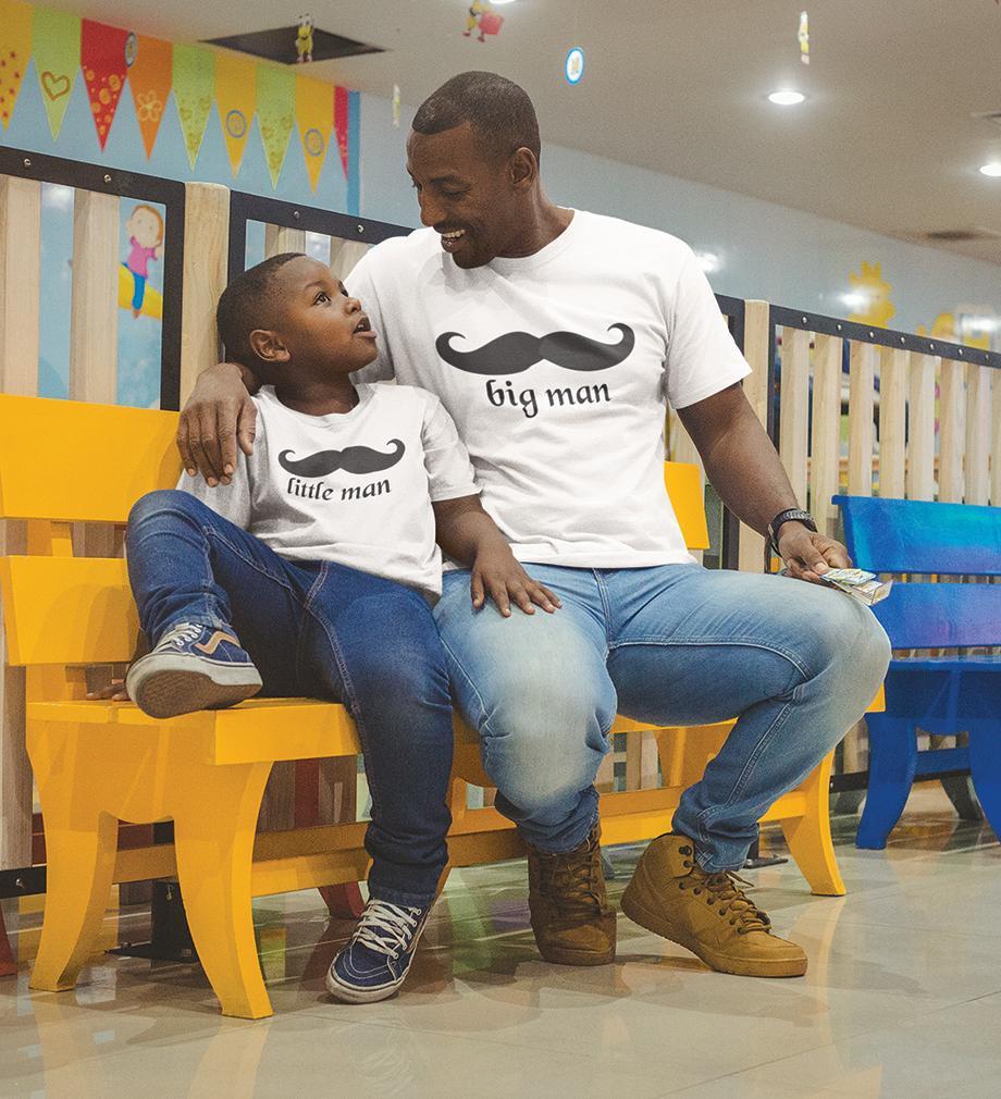 Big Man Little Man Father and Son Matching T-Shirt- FunkyTeesClub - Funky Tees Club
