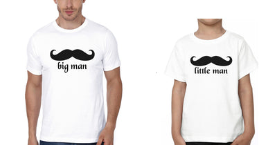 Big Man Little Man Father and Son Matching T-Shirt- FunkyTeesClub - Funky Tees Club