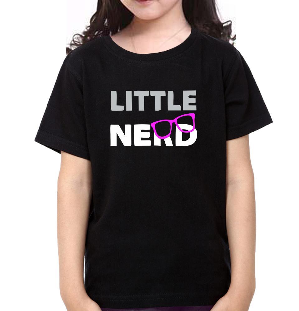 Big Nerd Little Nerd Father and Daughter Matching T-Shirt- FunkyTeesClub - Funky Tees Club